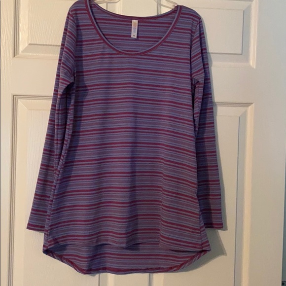 LuLaRoe Medium Lynnae Long Sleeve Shirt - Picture 1 of 5